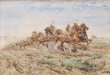 Soldati di fanteria a cavallo Enrico Coleman Genre Ölgemälde